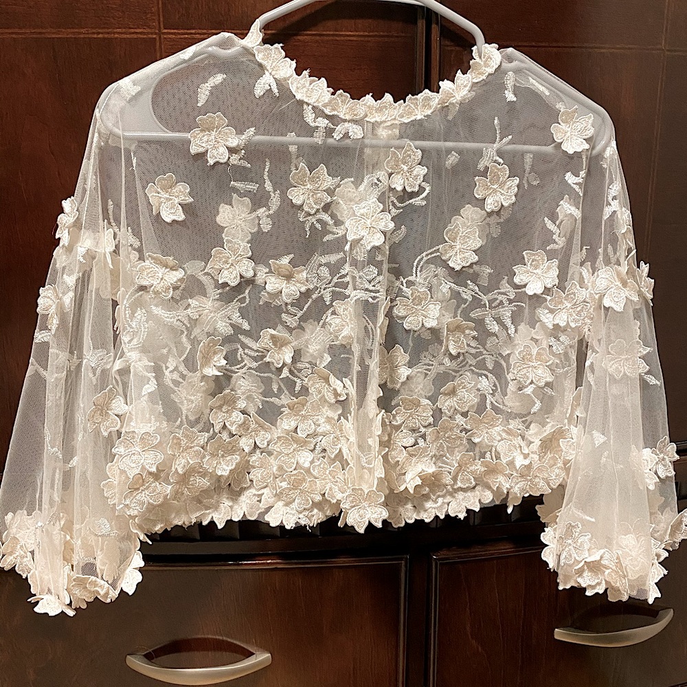 David’s Bridal Cape